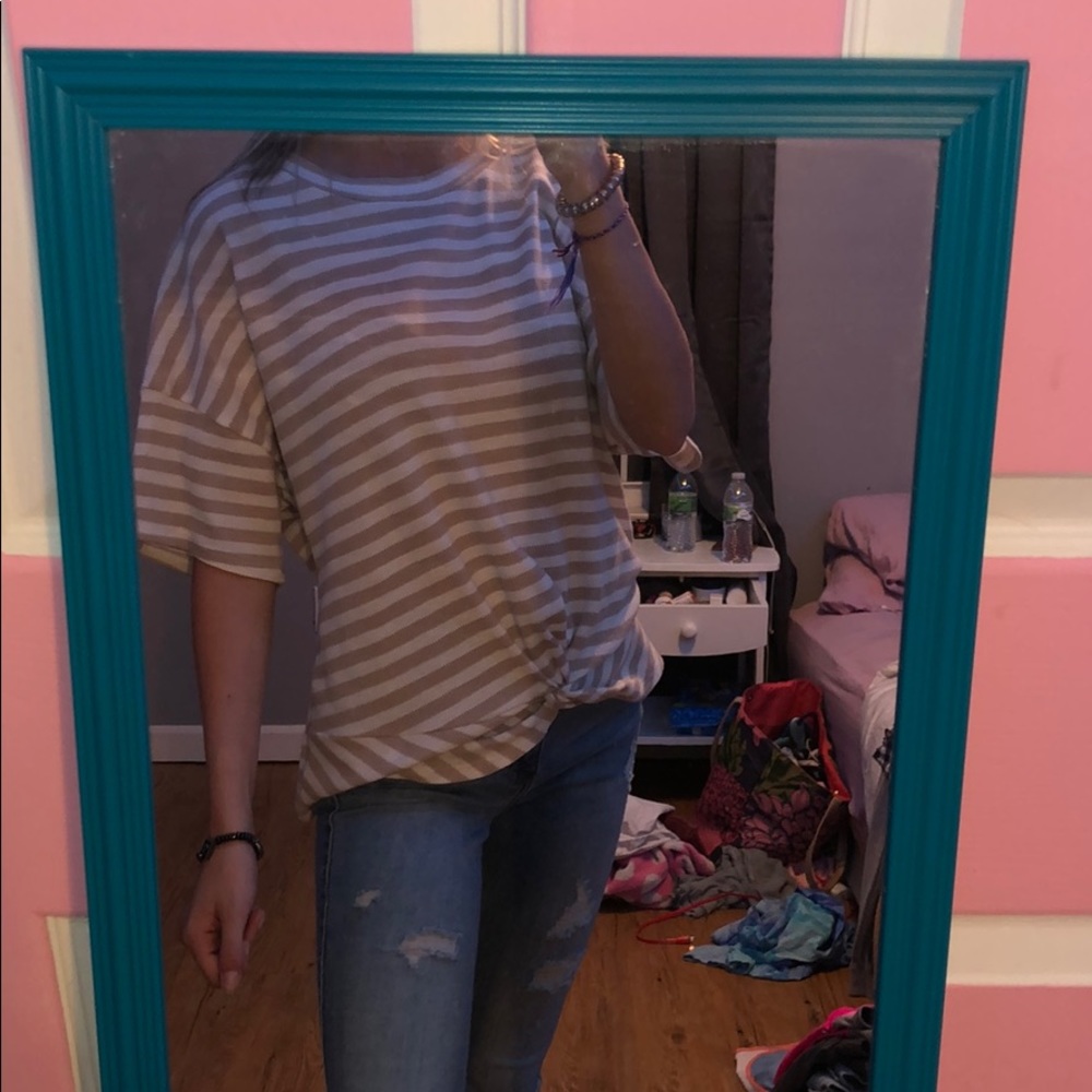 tie front shirt